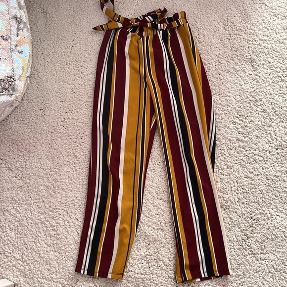 Como Black Striped Pants - Picture 2 of 2